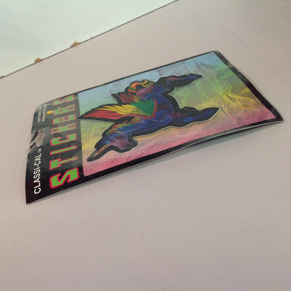 Vintage 1990's NOS Classi-Cal Vinyl Adhesive Sticker Rainbow Winged Unicorn