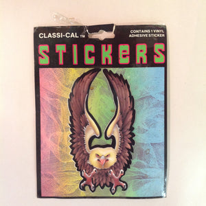Vintage 1990's NOS Classi-Cal Vinyl Adhesive Sticker Avenging Eagle