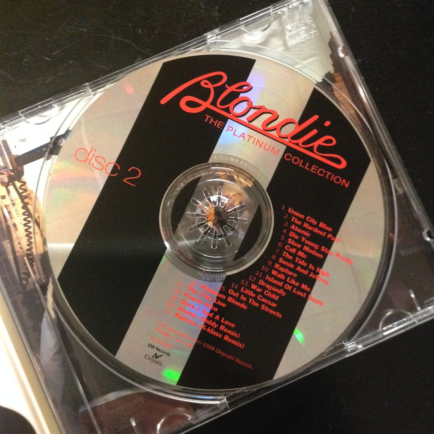 CD 2 Disc Set Blondie The Platinum Collection Chrysalis – 7243 8 31100 2 5 Compilation Hits