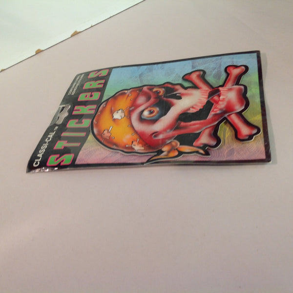Vintage 1990's NOS Classi-Cal Vinyl Adhesive Sticker Skull Crossbones Bad Dog Do-Rag