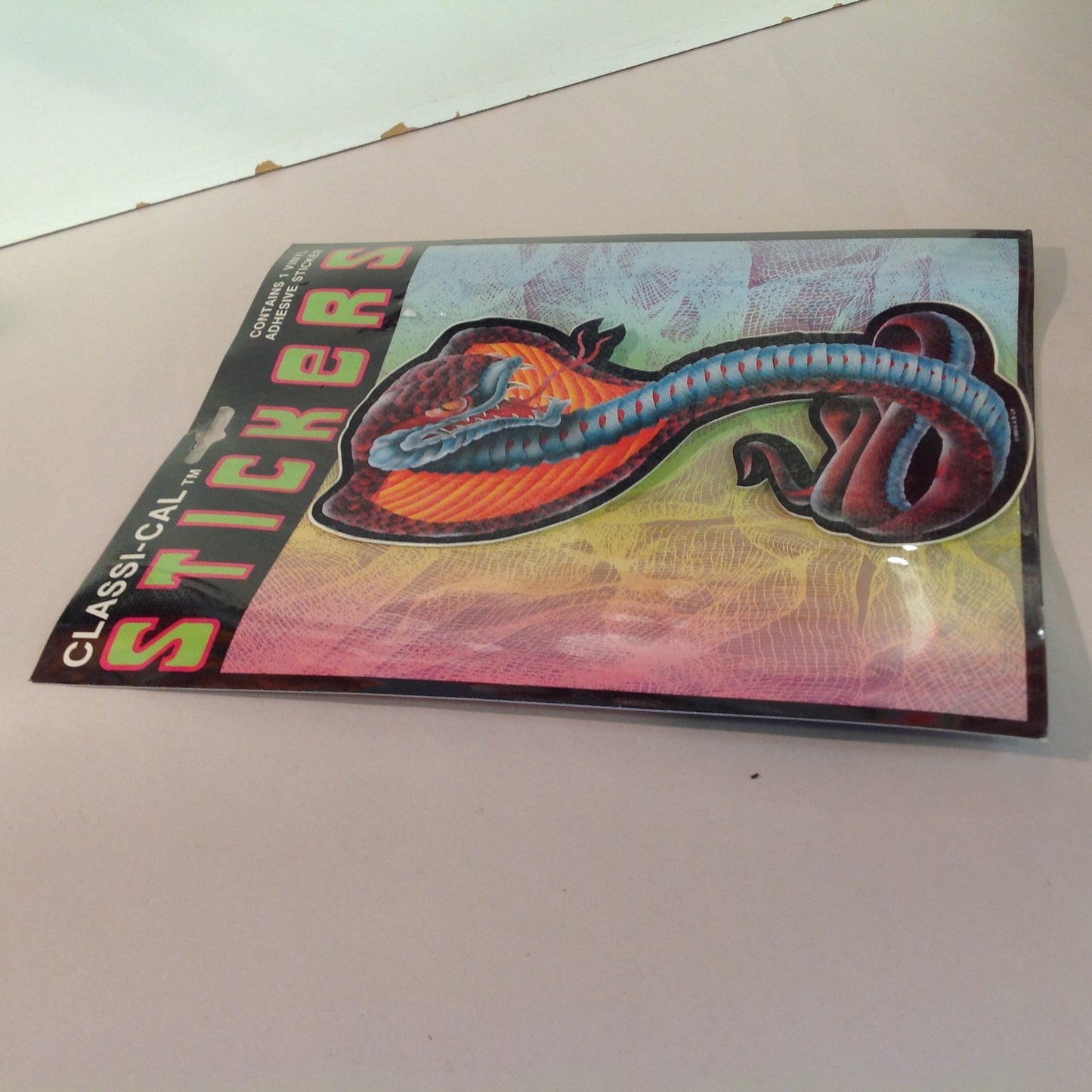 Vintage 1990's NOS Classi-Cal Vinyl Adhesive Sticker Flaring King Cobra