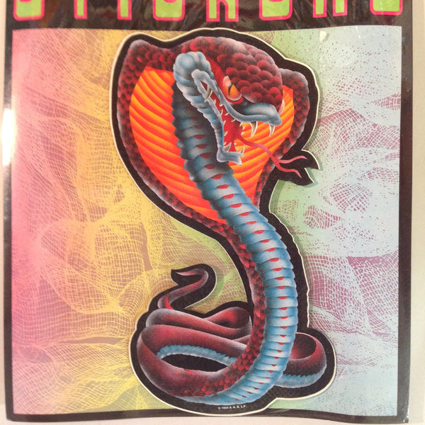 Vintage 1990's NOS Classi-Cal Vinyl Adhesive Sticker Flaring King Cobra