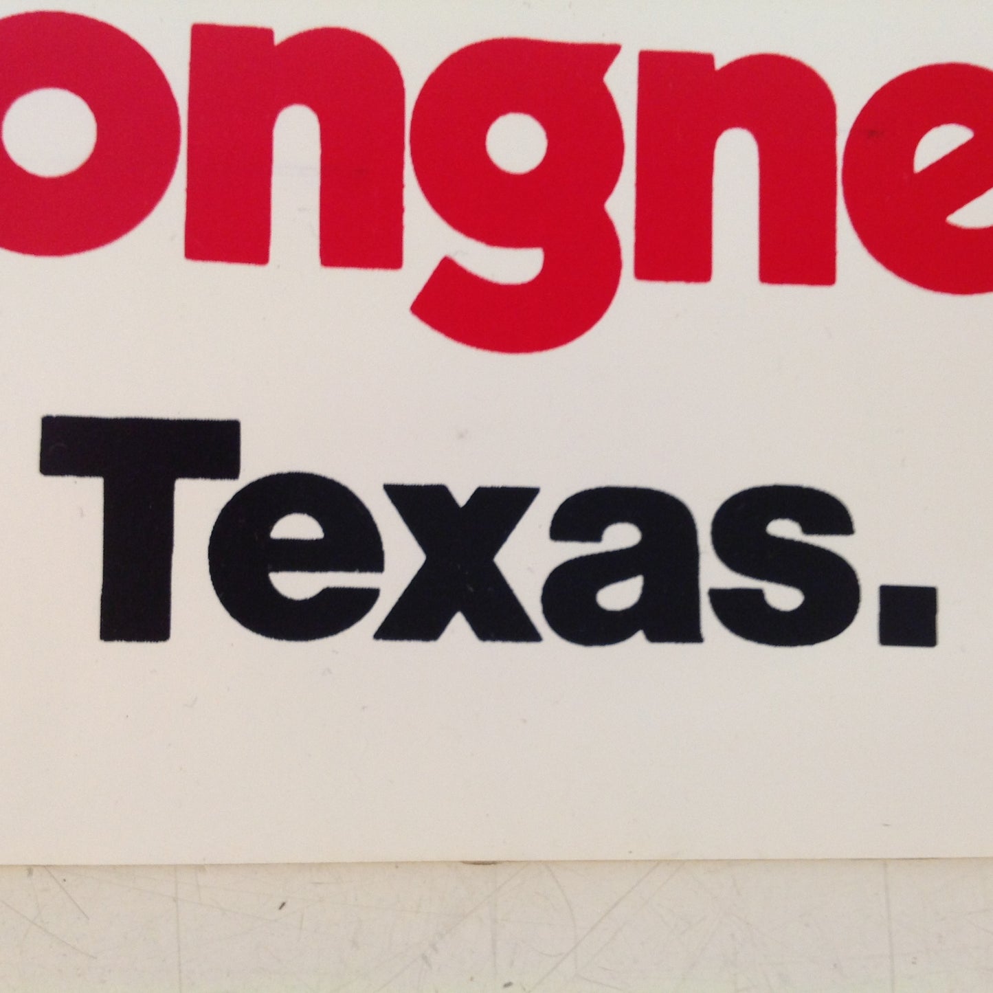 Vintage Auto Decal Bumper Sticker Lone Star BAD BIRDS & LONGNECKS NO PLACE BUT TEXAS