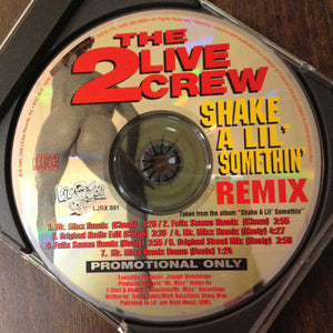 CD The 2 Live Crew Shake A Lil Somethin' Remix Single Promo Joe LJRX891 RARE 1995 Rap Hip Hop