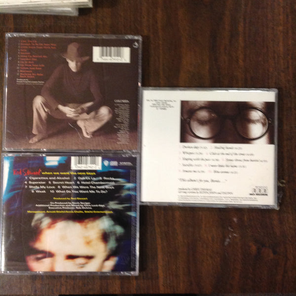 3 Disc BARGAIN SET CDs James Taylor Elton John Rod Stewart CK67912 MCAD-6321 946792-2 Hourglass When we were the New Boys Sleeping with The Past