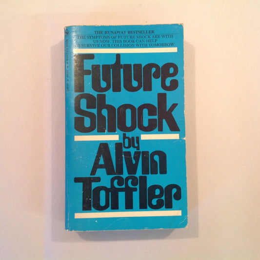 Vintage 1975 Mass Market Paperback Future Shock Alvin Toffler