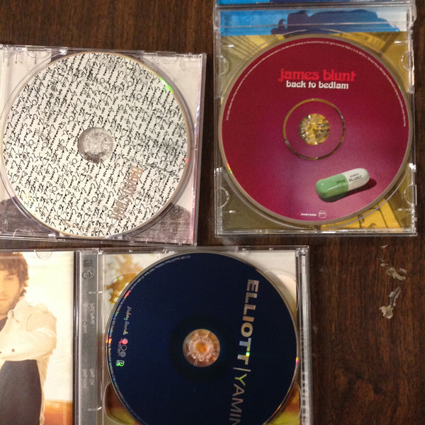 3 Disc SET CDs James Blunt Back to Bedlam David Cook Elliott Yamin 80585-90024-2 88697-33463-2 83752-2