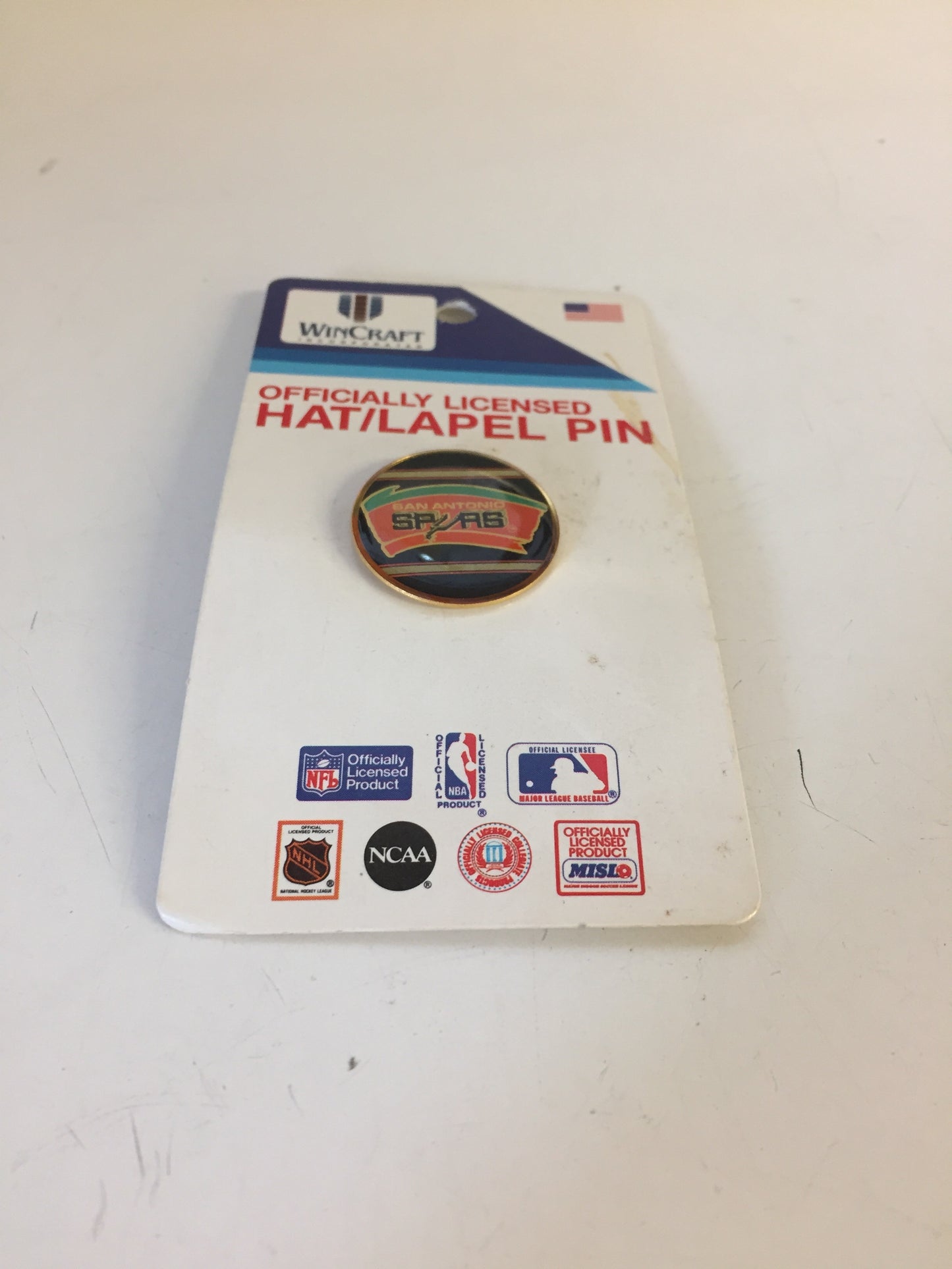 Vintage 1990's San Antonio SPURS Lapel Pin NBA Sports