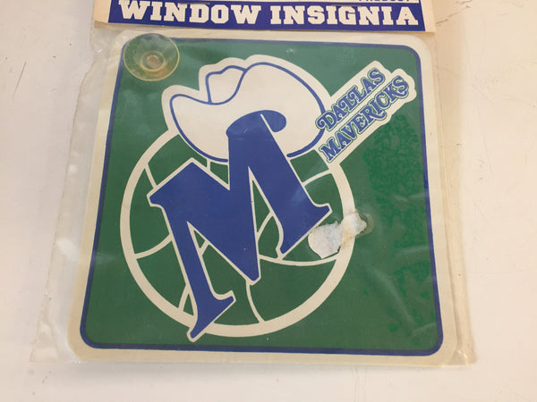 Vintage NOS 1990's Dallas MAVERICKS NBA Team Window Insignia