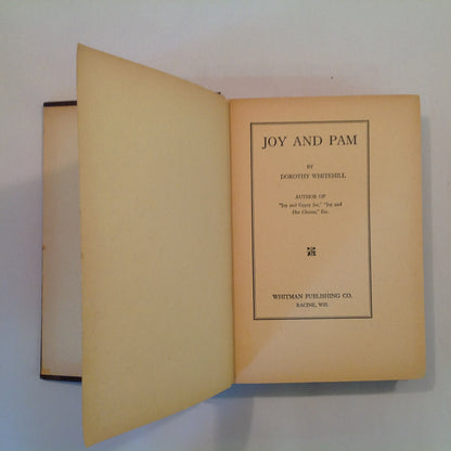 Vintage 1927 Young Reader Hardcover Joy and Pam Dorothy Whitehill Whitman First Ed
