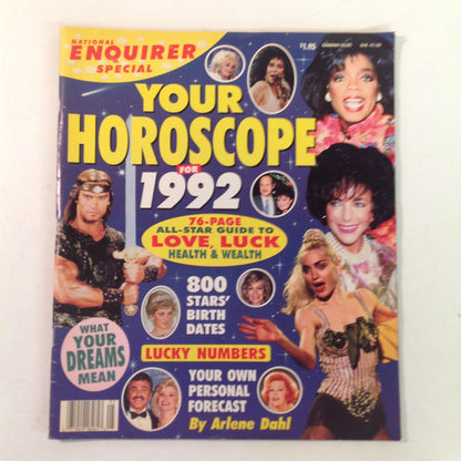 Vintage 1992 NATIONAL ENQUIRER SPECIAL Your Horoscope for 1992