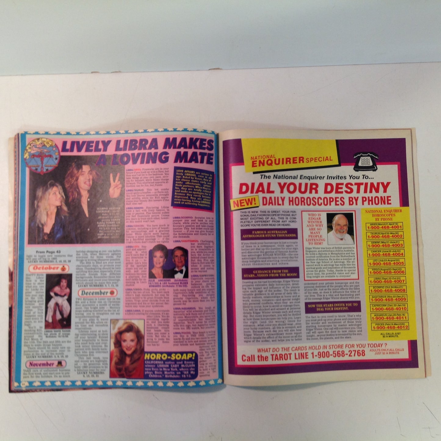 Vintage 1992 NATIONAL ENQUIRER SPECIAL Your Horoscope for 1992