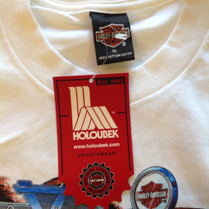 2001 Holubek Official Harley Davidson Hollywood California XL T-Shirt with Tags