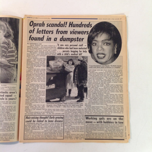 Vintage April 11 1995 NATIONAL ENQUIRER Whitney Houston Scandal Julia Roberts Lyle Lovett Oscars Dressed