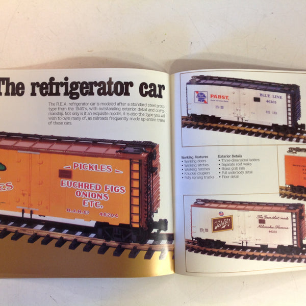 Vintage 1989 Railway Express Agency Standard of Excellence Color Model Train Catalog