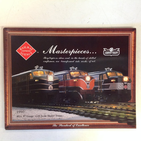 Vintage 1989 Railway Express Agency Aristo Craft Trains Masterpieces Color Model Train Catalog