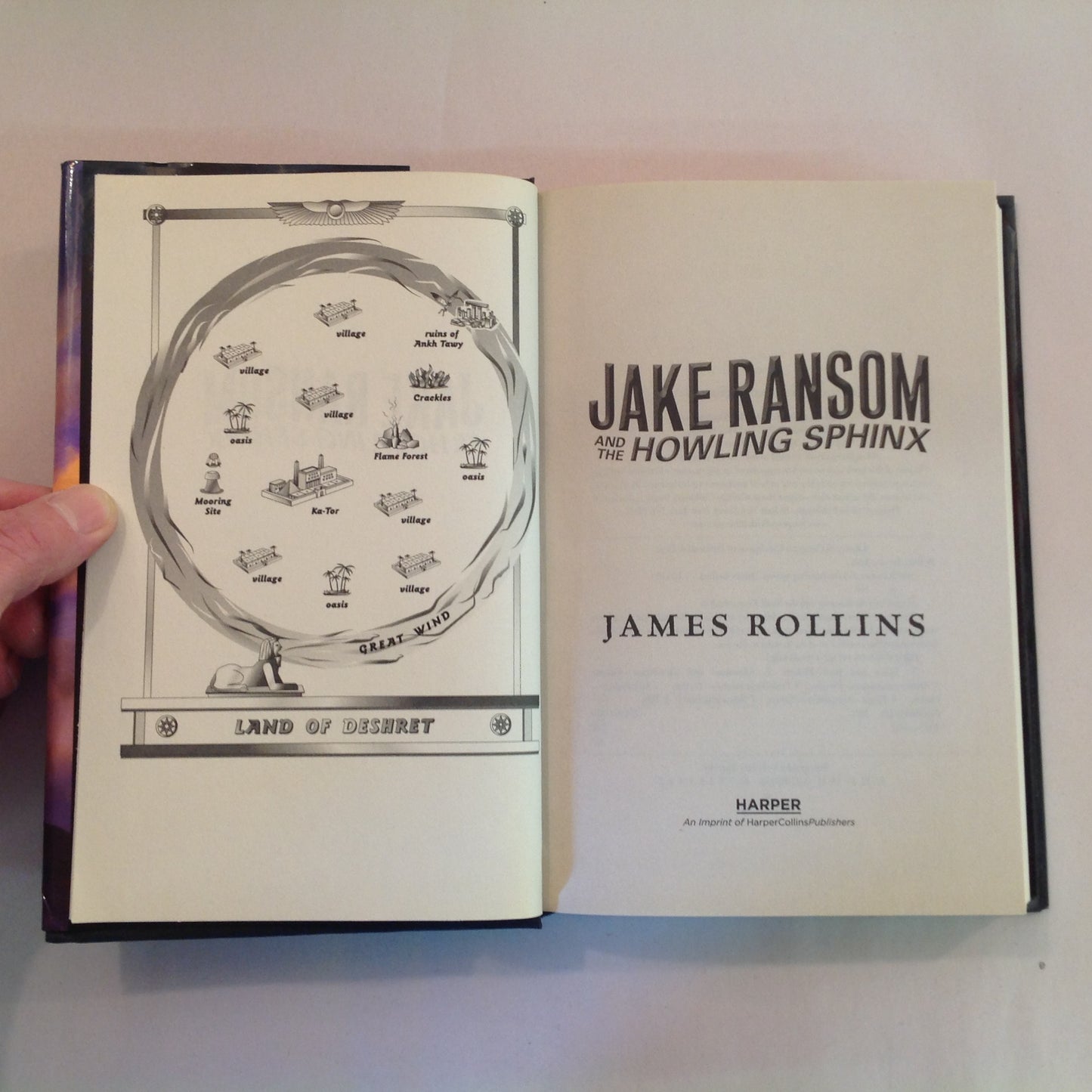 2011 Hardcover Jake Ransom and the Howling Sphinx James Rollins 1st