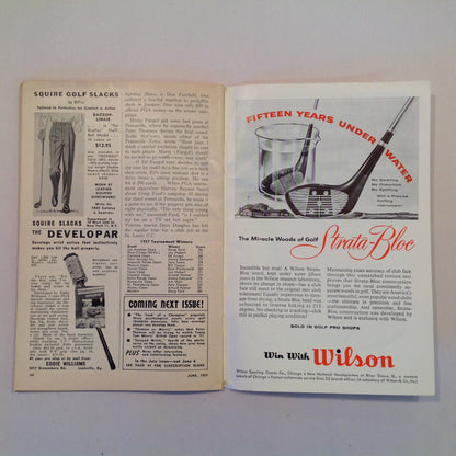 Vintage June 1957 GOLF DIGEST Magazine Doug Ford Sam Snead Betty Hicks