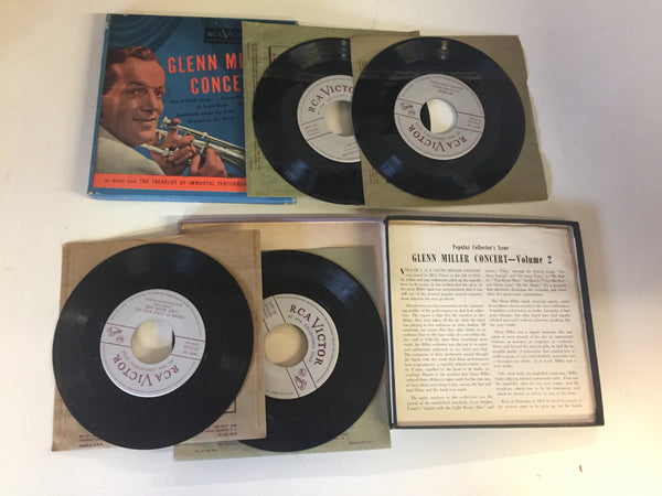 Vintage Glenn Miller Concert Vol 1 & Vol 2 45's Box Sets RCA Victor