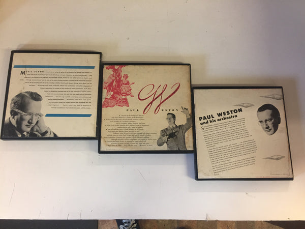 Vintage Paul Weston & His Orchestra 45's Set 3 Box Sets Dreaming, Memories & Romancing