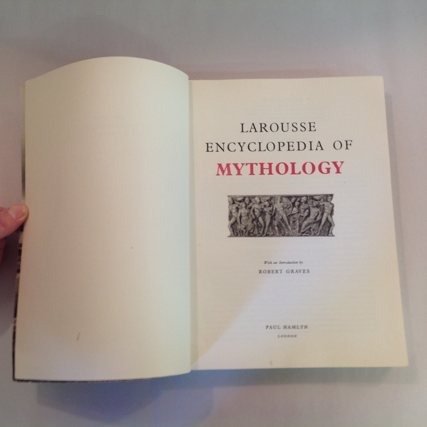 Vintage 1966 Trade Paperback Larousse Encyclopedia of Mythology Paul Hamlyn