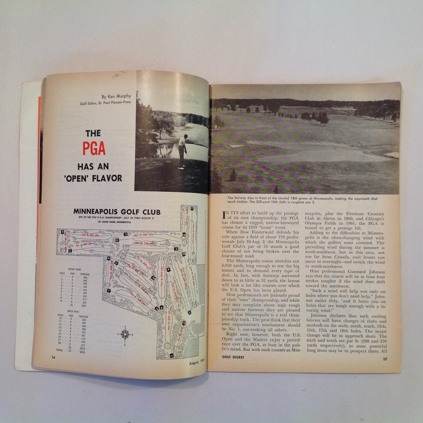 Vintage August 1959 GOLF DIGEST Magazine Bill Casper US Open PGA 9-Irons
