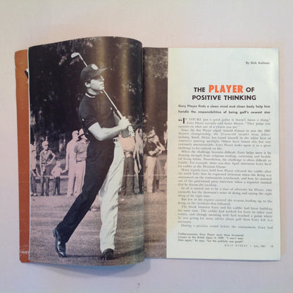 Vintage July 1961 GOLF DIGEST Magazine Gary Player Drive for Distance