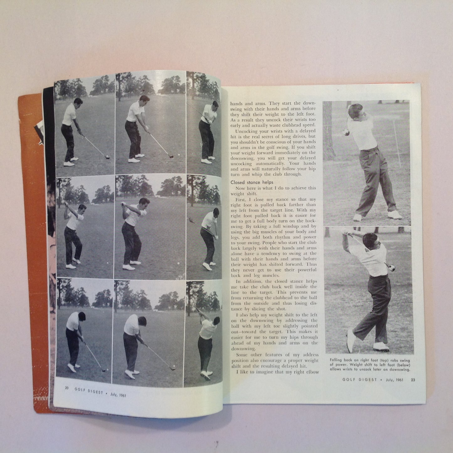 Vintage July 1961 GOLF DIGEST Magazine Gary Player Drive for Distance