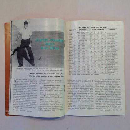 Vintage July 1961 GOLF DIGEST Magazine Gary Player Drive for Distance