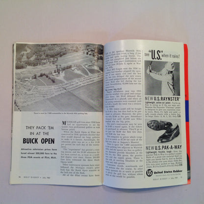 Vintage July 1961 GOLF DIGEST Magazine Gary Player Drive for Distance