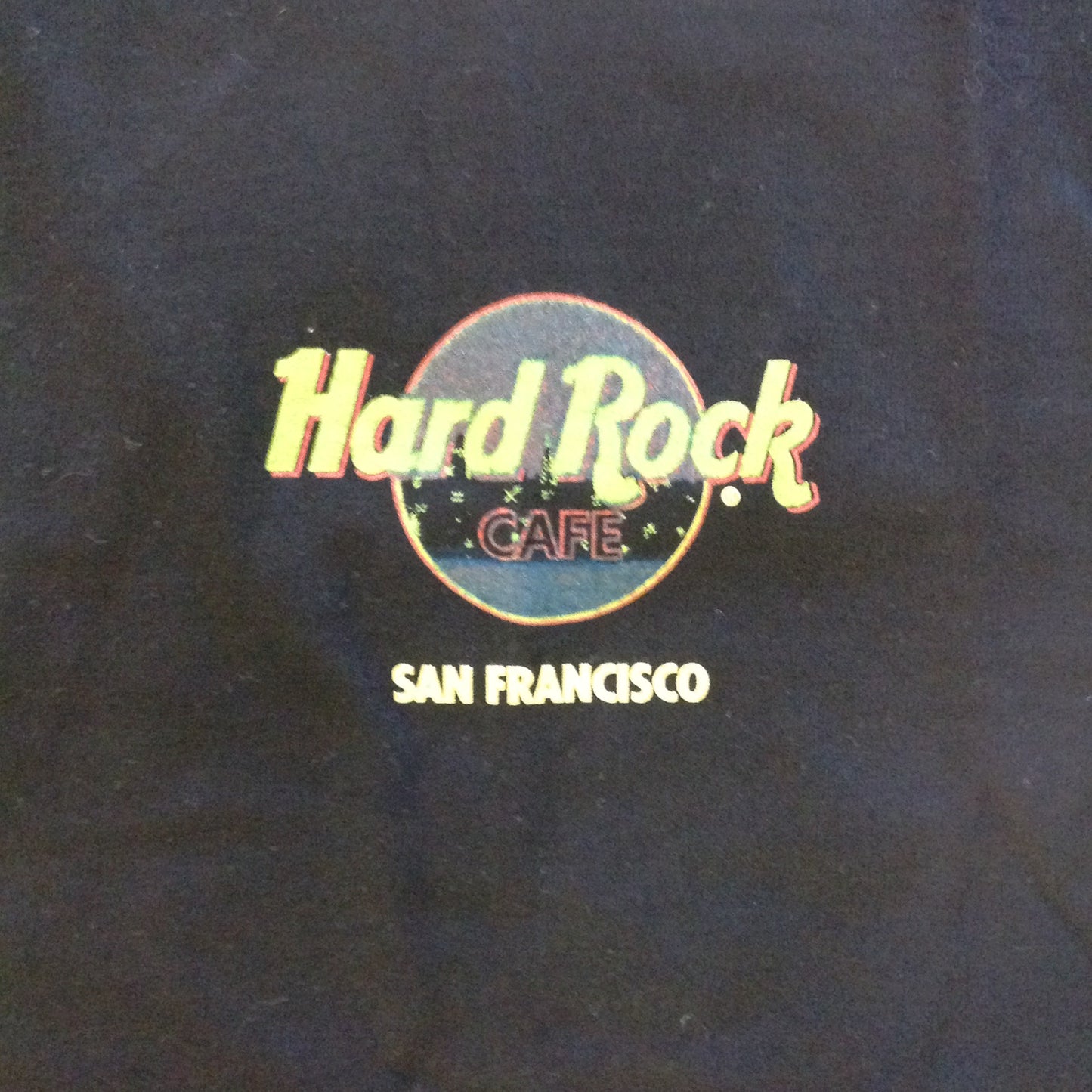 Authentic Men's XL Cotton Black Short Sleeve Souvenir Hard Rock Cafe San Francisco T-Shirt Unworn