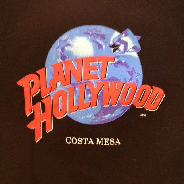 Authentic Souvenir Men's XL Black Short Sleeve Cotton Planet Hollywood Costa Mesa T-Shirt