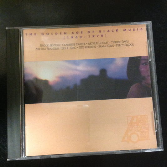 CD The Golden Age of Black Music Aretha Ottis Redding Tyrone Davis Clarence Carter 1960-1970 Atlantic 781911-2 Various Artists Compilation
