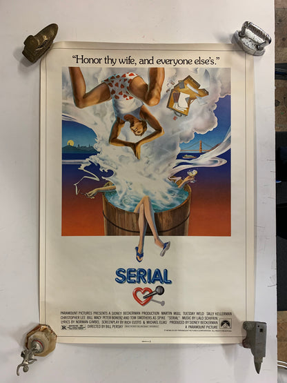 Vintage 1980 SERIAL Movie Theater Give Away Poster