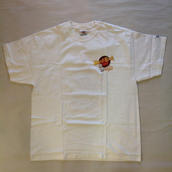 Authentic Souvenir Men's XL White Short Sleeve Hard Rock Cafe Las Vegas T-Shirt