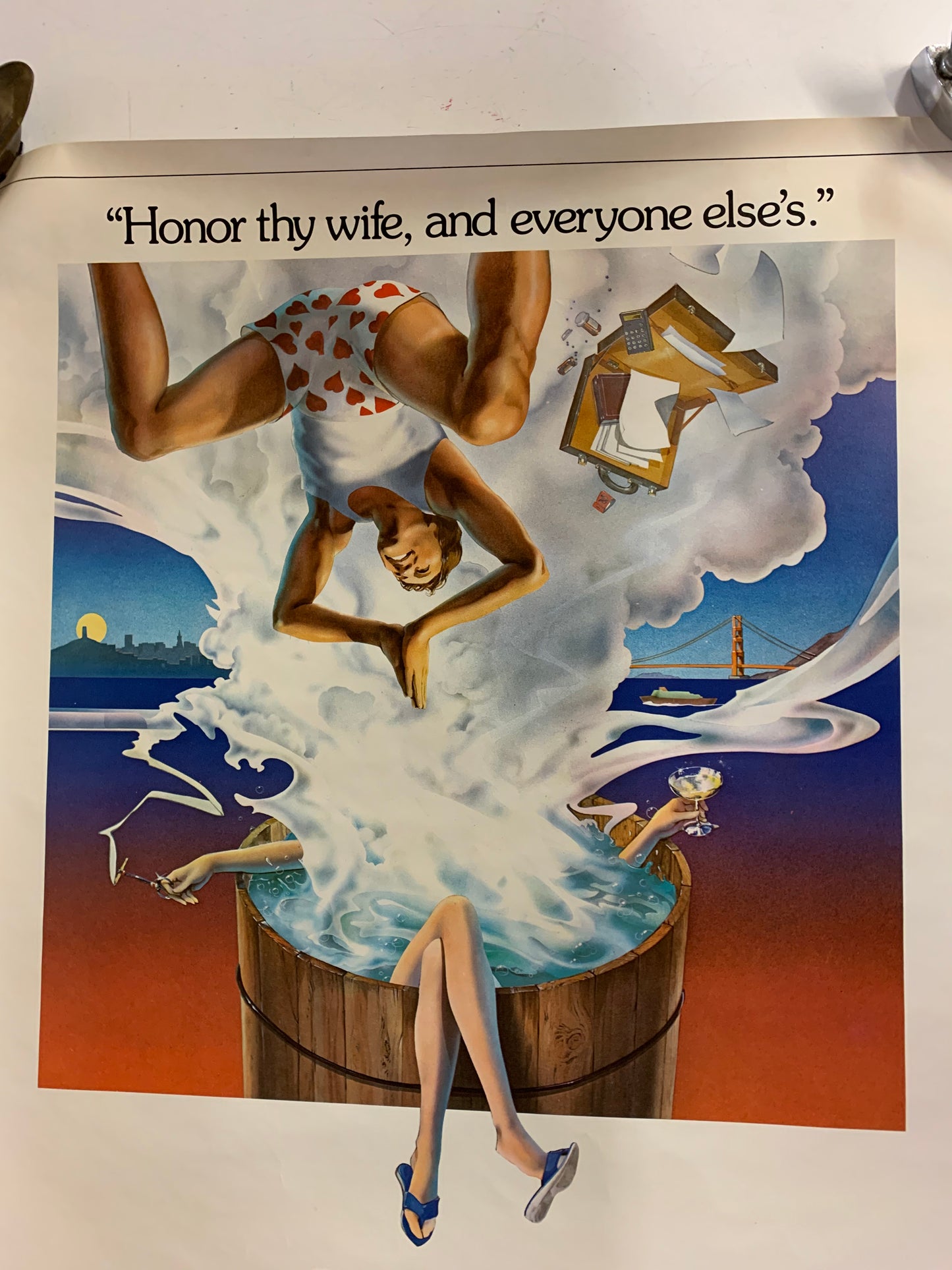 Vintage 1980 SERIAL Movie Theater Give Away Poster