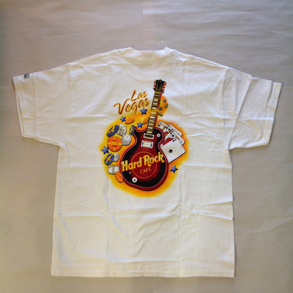 Authentic Souvenir Men's XL White Short Sleeve Hard Rock Cafe Las Vegas T-Shirt