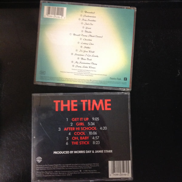 Pair CD's 2 The Time - The Time Pandemonium Self Titled Rare 3598-2 927490-2 Warner Bros. Paisley Park Electronic Funk Minneapolis