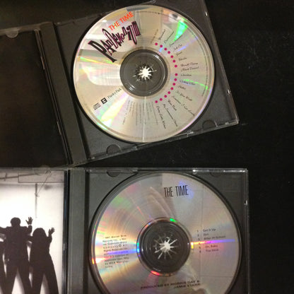 Pair CD's 2 The Time - The Time Pandemonium Self Titled Rare 3598-2 927490-2 Warner Bros. Paisley Park Electronic Funk Minneapolis