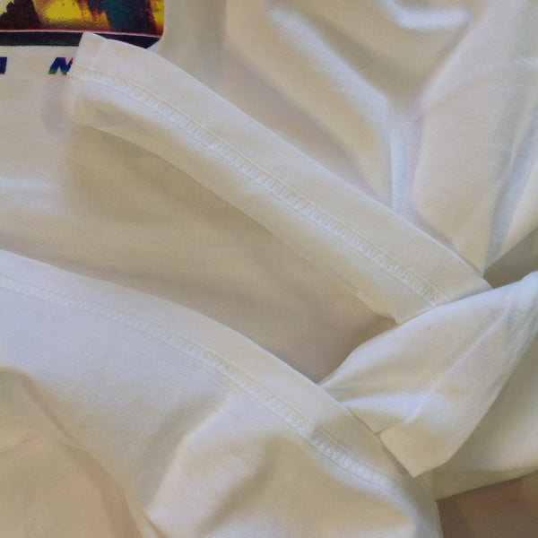 Vintage 1991 Authentic Souvenir White Men's XL Short Sleeve Planet Hollywood Indianapolis T-Shirt