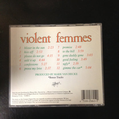 CD Violent Femmes Self Titled Blister in the Sun Gone Daddy Gone 923845-2 Slash Warner Bros.