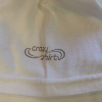 CrazyShirts Men's XL White Short Sleeve Las Vegas Deserted Souvenir T-Shirt with Tags