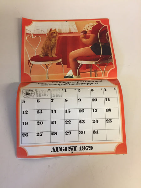 Vintage 1979 9-Lives Presents MORRIS'S MASTER PLAN Calendar NOS