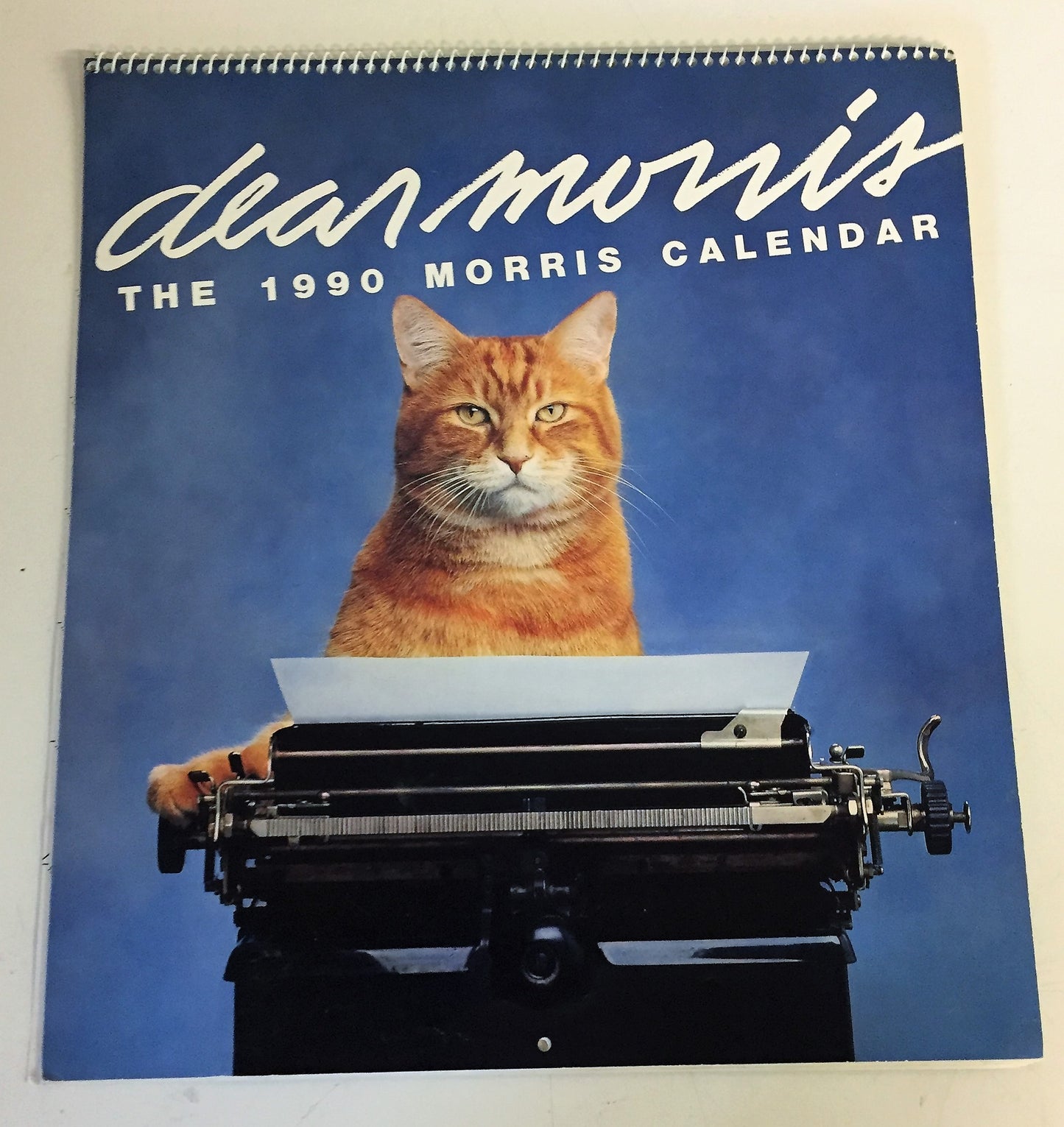 Vintage 1990 DEAN MORRIS CALENDAR Morris The Cat 9-LIVES ADVERTISING