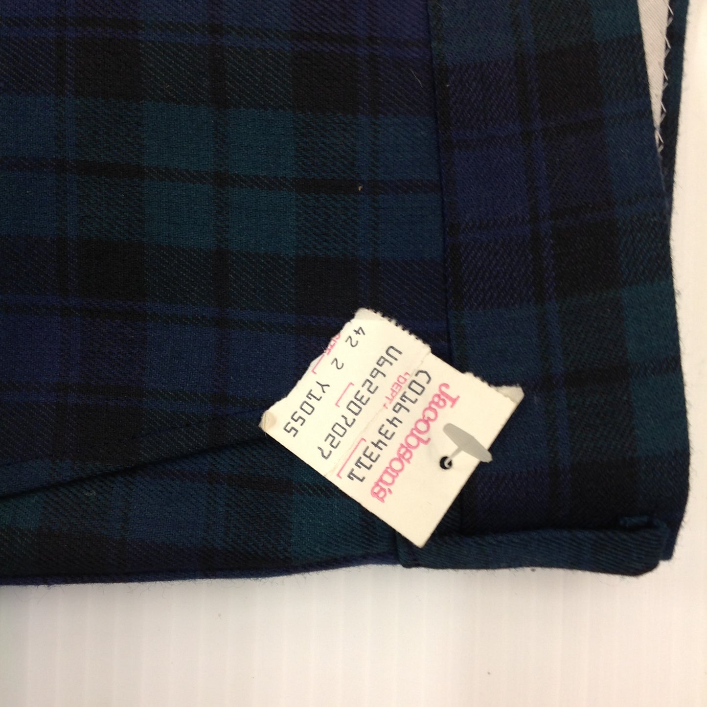 Vintage 2001 New with Tags Jacobson's of Detroit Plaid Tartan Golf Pants 42 x 32