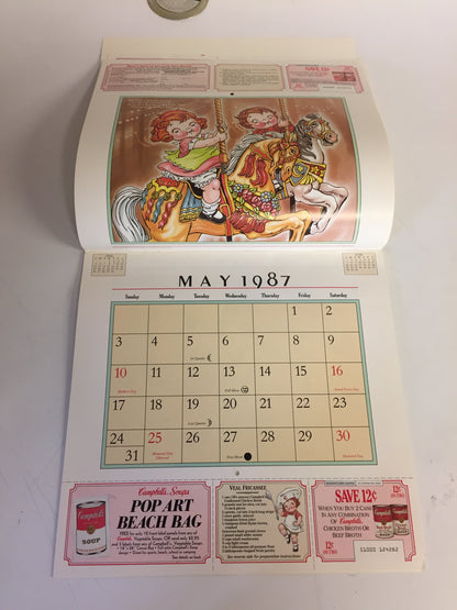 Vintage 1987 Campbell Soup Kids Calendar NOS Unused