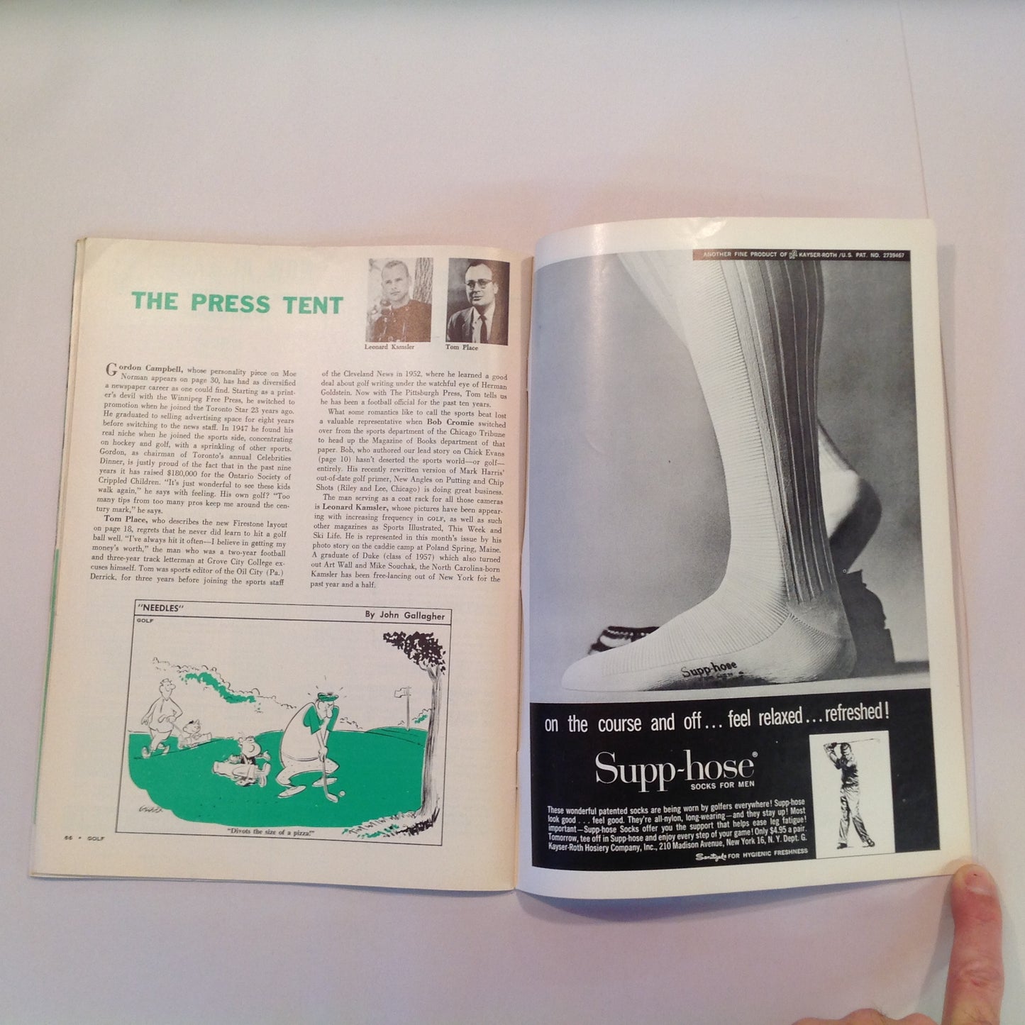 Vintage August 1960 GOLF Magazine Sam Snead Putters and Putting