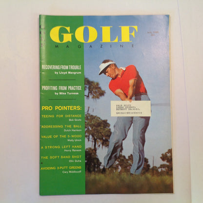 Vintage July 1960 GOLF Magazine Pro Pointers Lloyd Mangrum Mike Turnesa