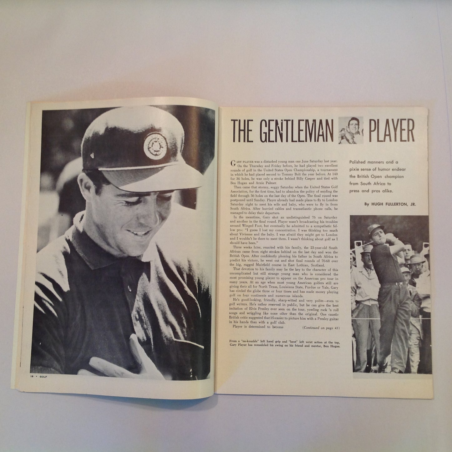 Vintage July 1960 GOLF Magazine Pro Pointers Lloyd Mangrum Mike Turnesa