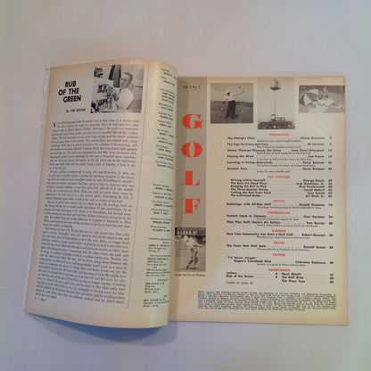 Vintage January 1960 GOLF Magazine Pro Pointers Snead Wall Finsterwald Herbert